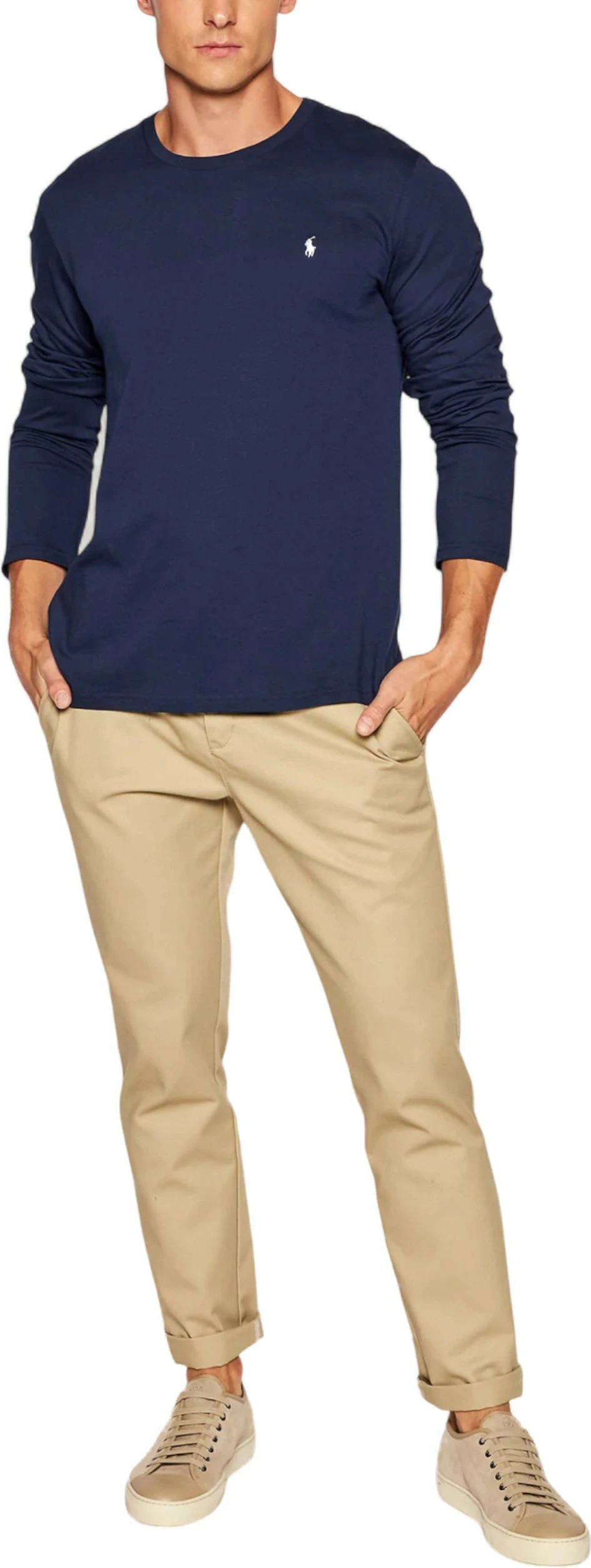Maicë me mëngë të gjata për meshkuj Ralph Lauren 714844759002, e kaltër [Madhësia: S]
