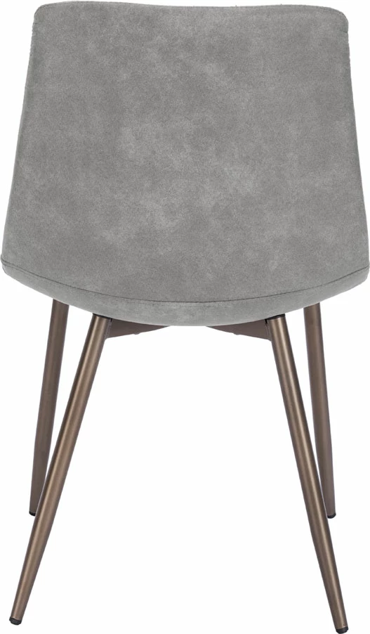 Karrige Stripes, ngjyrë gri, këmbë metalike gunmetal, 48x56x80cm