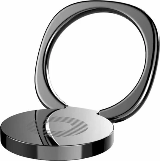Mbajtës telefoni unazë Baseus Desktop Bracket SUMQ-01, metal, magnetik, me ngjitës 3M, për 4.5-6.8", i zi