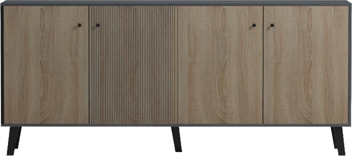 Bufe Tuscany, sonoma-antracit, 180x40x78.6cm