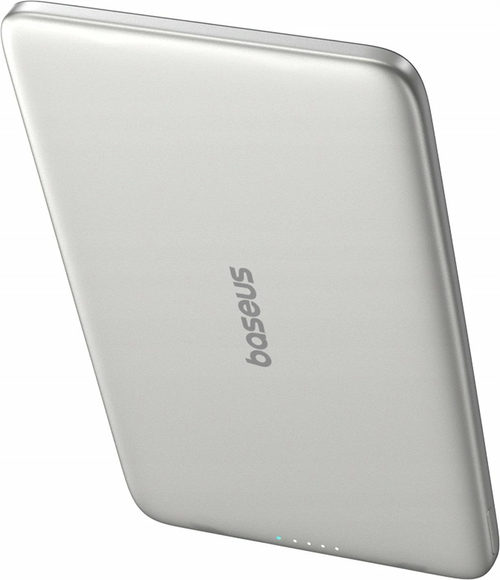 Powerbank Baseus PicoGo AM41 5000mAh 20W MagSafe/Qi ultra-slim me kabllo USB-C 60W 30cm, titanium