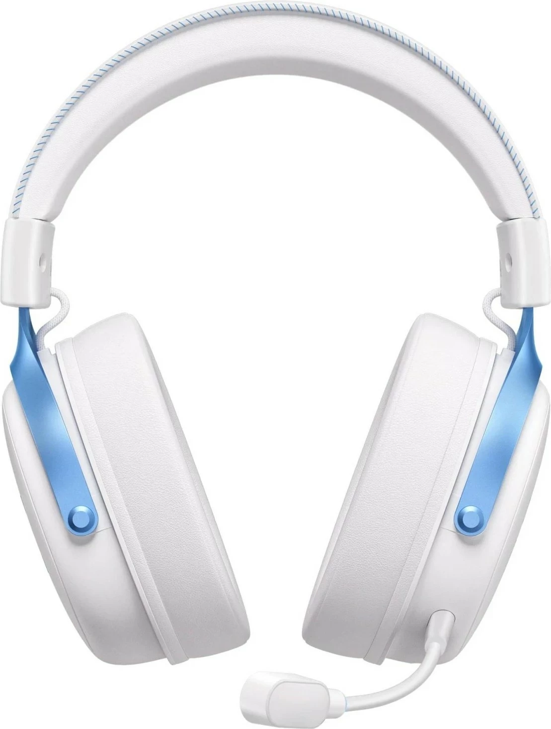 Kufje gaming Mchose HW-V9, 7.1, wireless/USB, mikrofon i shkëputshëm, bardhë-kaltër