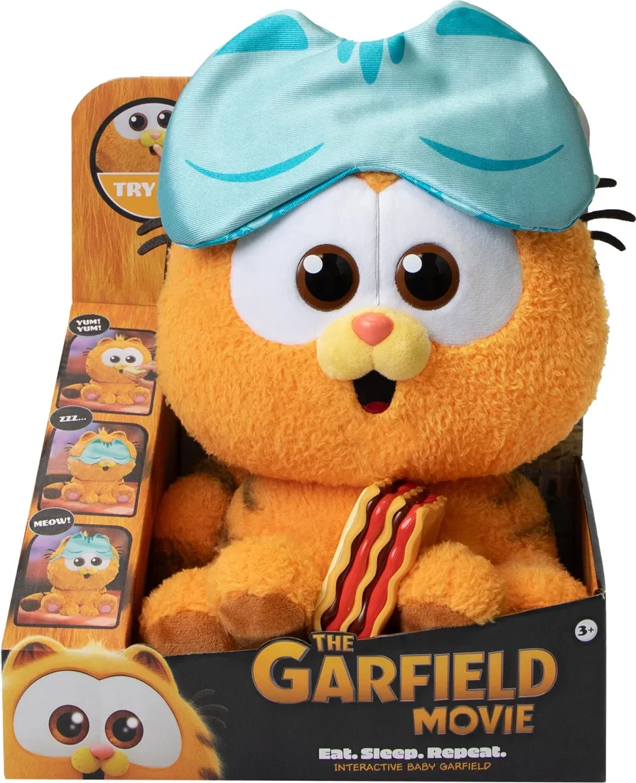 The Garfield Movie - Interactive Baby Garfield 25cm Soft Toy