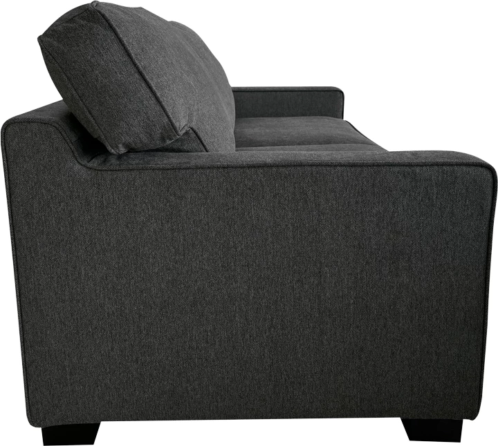 Divan shtrat dy ulëshe, ngjyrë gri e errët, 181x91x83cm