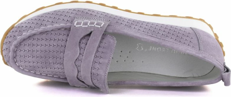 Mokasina femrash Sergio Leone SP009, lëkurë veluri, vjollcë