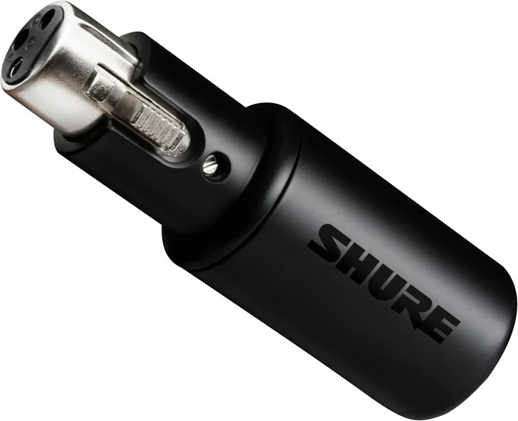 Interfejs audio Shure MVX2U për incizim, USB Type-C, Desktop, LED