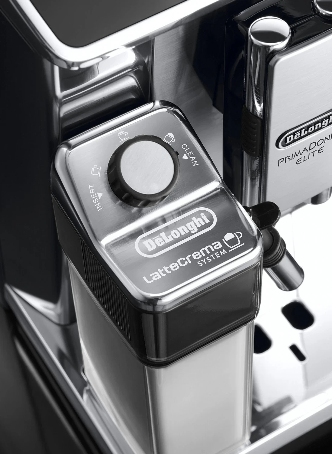 Aparat kafeje automatik DeLonghi PrimaDonna Elite ECAM 650.75.MS 1450W, argjend/zezë