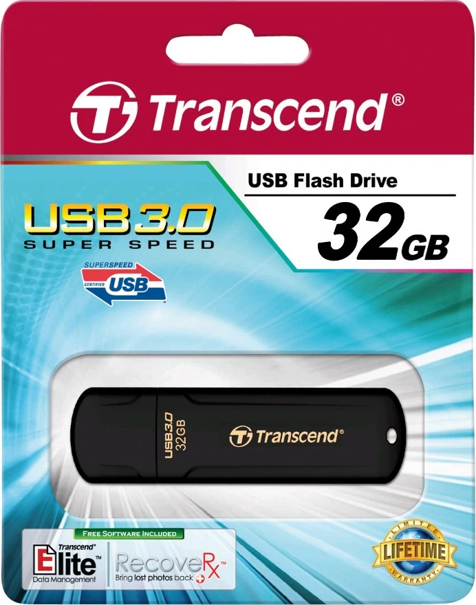 USB memorie Transcend JetFlash 700 32GB, USB 3.2, e zezë