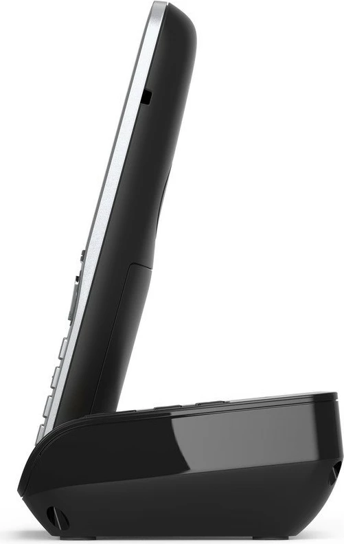 Telefon fiks Gigaset COMFORT 500A, analog/DECT, regjistrues automatik, ekran ngjyrë, 200 kontakte, i zi/argjendtë