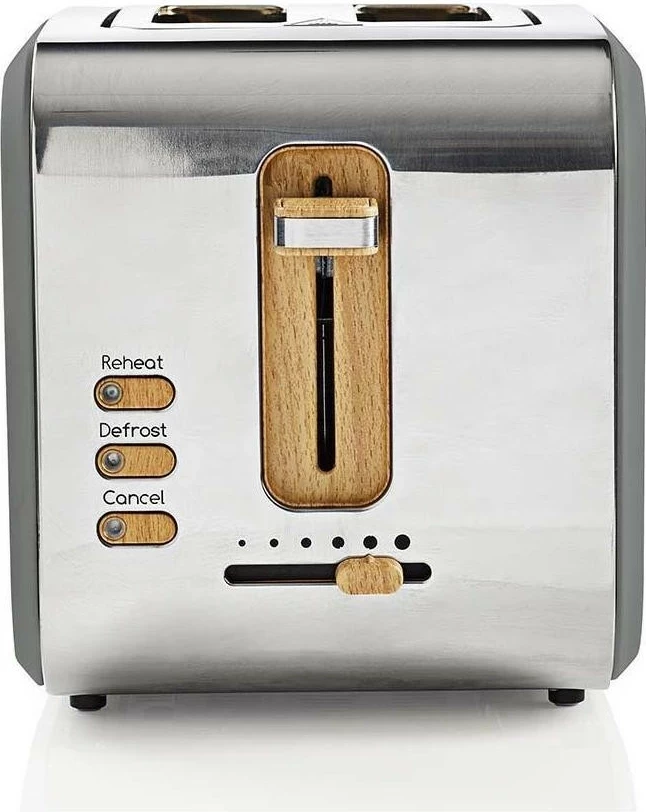 Toster Nedis KABT510EGY, 2 vende, 900W, inox, hiri