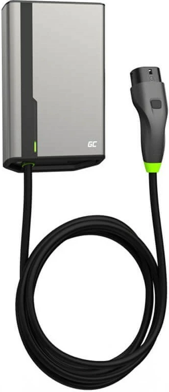 Stacion karikimi Green Cell HabuDen, 22kW, 32A, kabllo 5m, NFC, gri