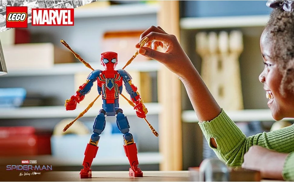 Set ndërtimi LEGO Iron Spider-Man 76298, 303 pjesë, shumëngjyrësh