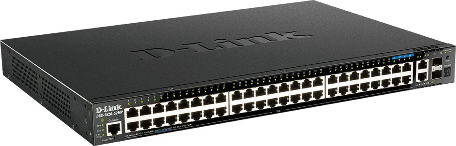 Switch D-Link DGS-1520-52MP/E, 52 porta, PoE, 10G, 2.5G, i zi