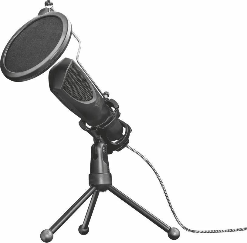 Mikrofon Trust GXT 232 Mantis 22656 USB me tripod dhe pop filter, i zi