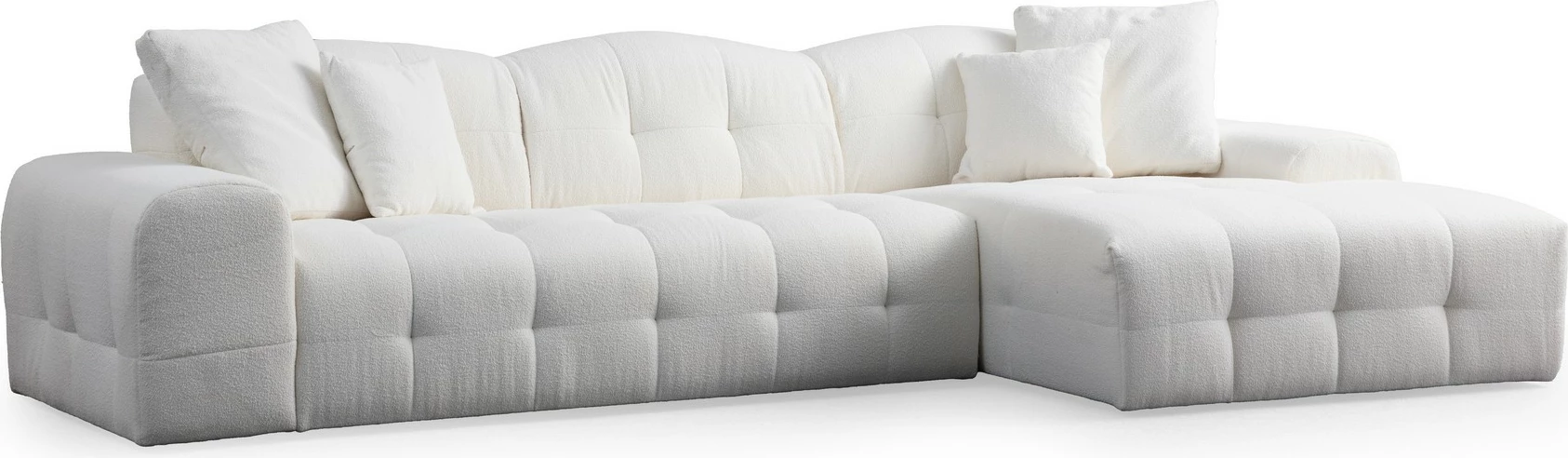Këndore Pescara, e bardhë, Atelier del Sofa, kënd i djathtë (L2-Chl)