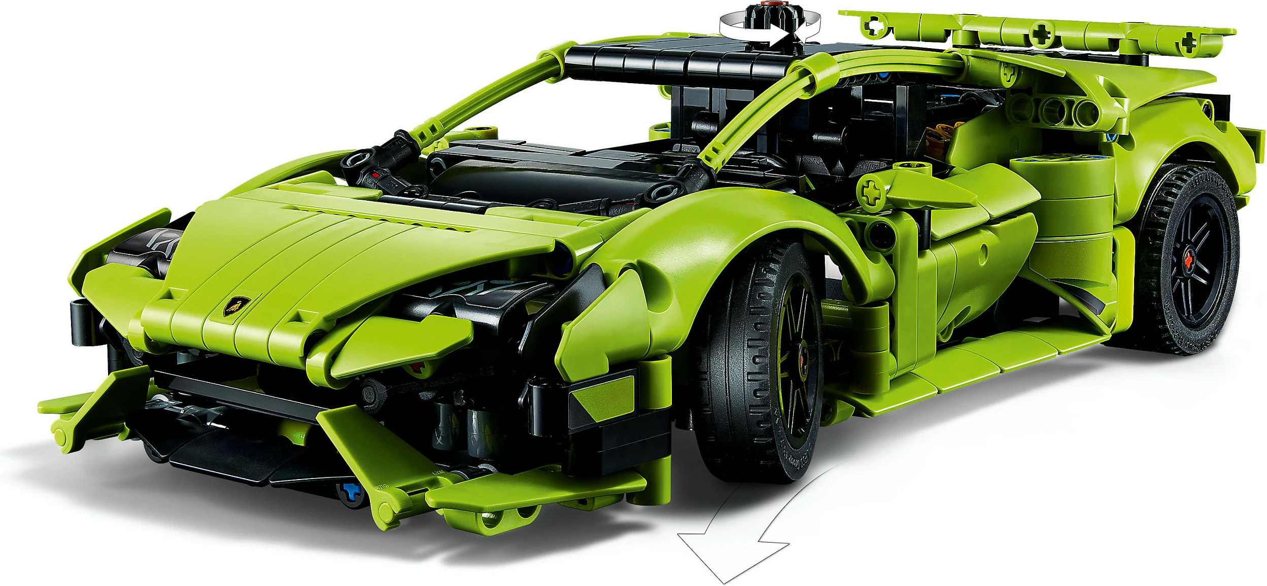 Set ndërtimi LEGO Lamborghini Huracán Tecnica, 806 pjesë, shumëngjyrësh
