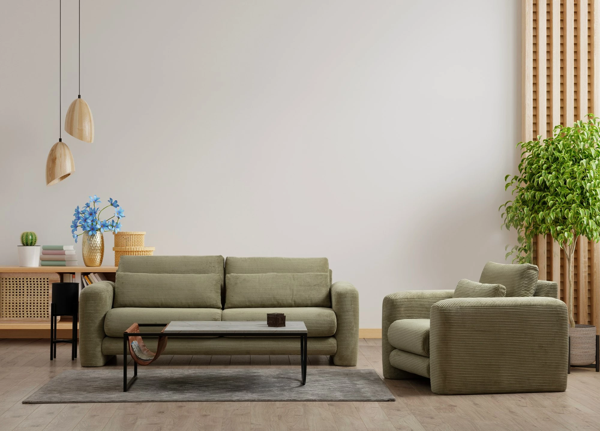 Divan dy ulës, ngjyrë e gjelbër, Atelier del Sofa, Lily