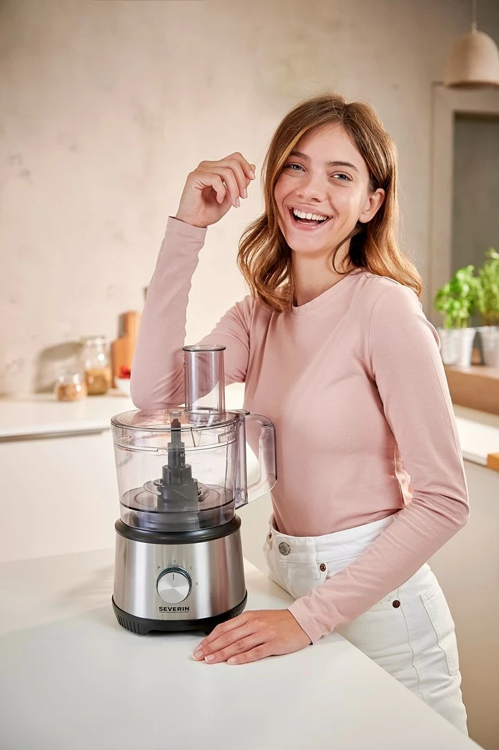 Procesor ushqimi Severin KM 3892, 1.5 L, 1200 W, Inox, i zi