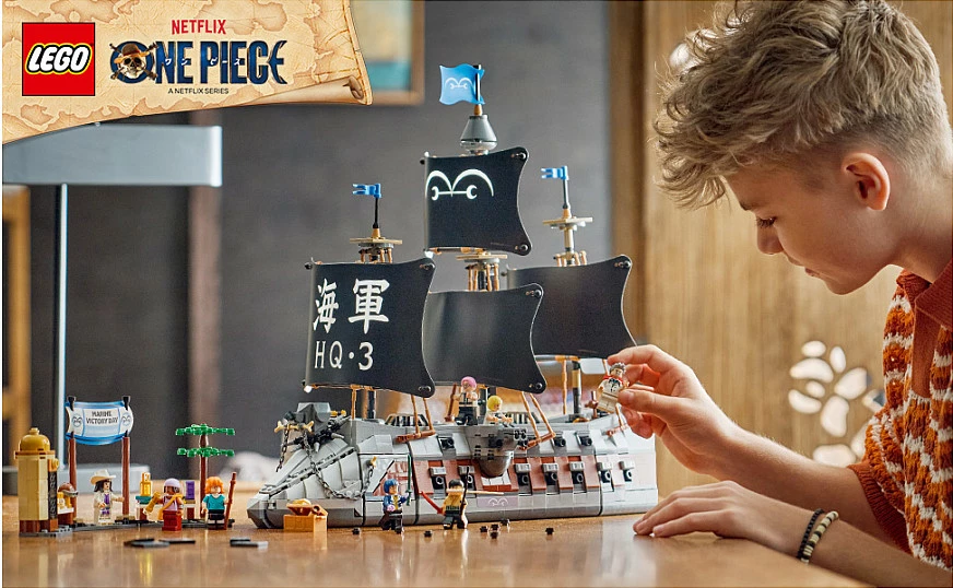 Set LEGO One Piece 75646 Garp’s Marine Battleship, 1705 pjesë, 9+