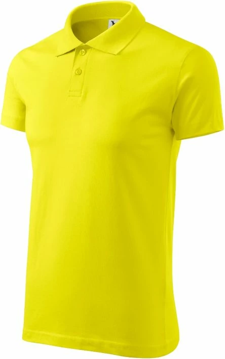 Polo maicë Malfini për meshkuj, ngjyrë limoni