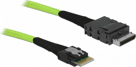 Kabllo OCuLink DeLOCK 85755, 1 m, SFF-8611 në SFF-8654, e zezë