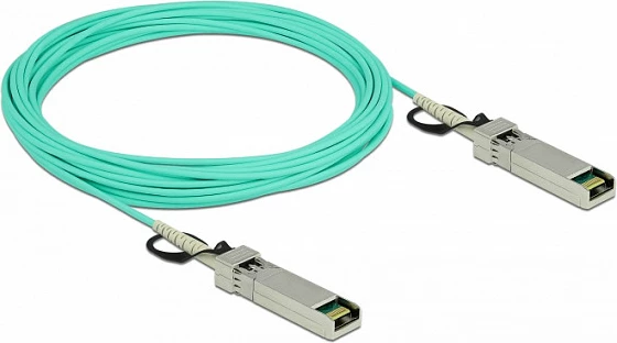 Kabllo optike aktive DeLOCK SFP+ 10m, 10 Gbit/s, Aqua