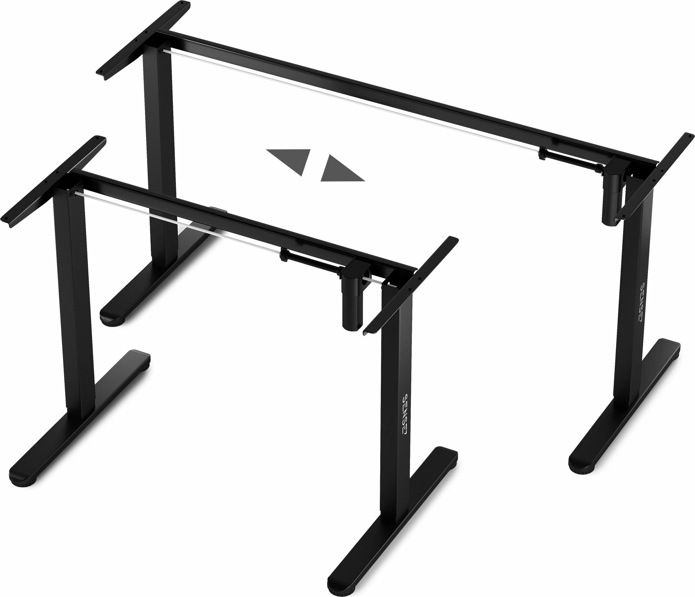 Kornizë tavoline elektrike SENSE7 NOJO, lartësi 72-118 cm, gjerësi 90-135 cm, pa tabletop, e zezë