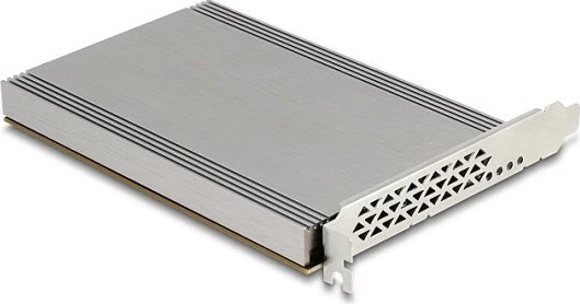 Kartelë zgjerimi PCIe DeLOCK PCIe 4.0 x16 në 4x M.2 NVMe (Key M) me heatsink, 2230/2242/2260/2280, Black/Metallic