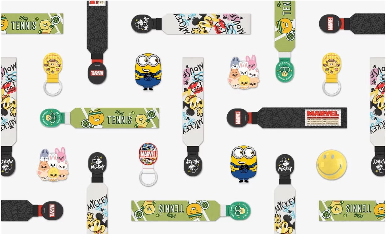 Mbështjellës origjinal Samsung Gadget Case EF-XS921CTE për Samsung Galaxy S24 5G, me grip dhe mbajtëse të palosshme, transparent