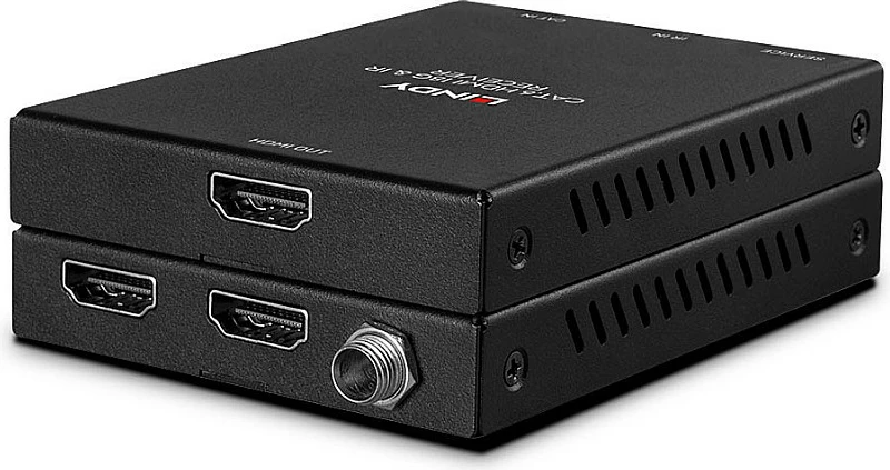 Extender HDMI Lindy Cat.6 4K60 me IR, PoC, Loop Out, 50m, i zi