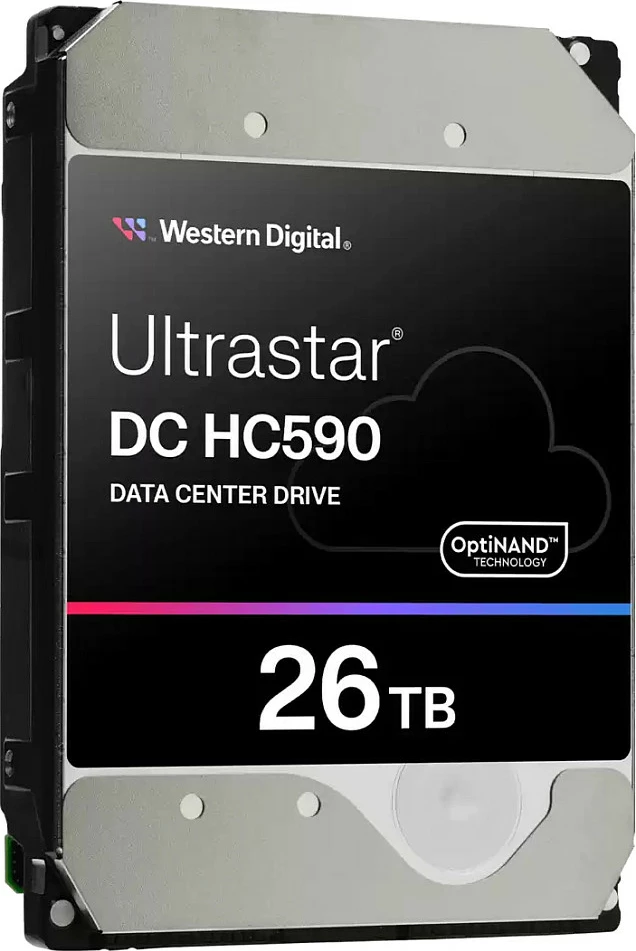 Hard disk i brendshëm Western Digital Ultrastar DC HC590, 26TB, 3.5", SAS, 7200RPM, argjendtë/zi