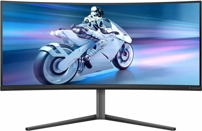 Monitor PHILIPS Evnia 34M2C6500/00, 34\", OLED, WQHD 3440x1440, 175Hz, i lakuar 1800R, i zi