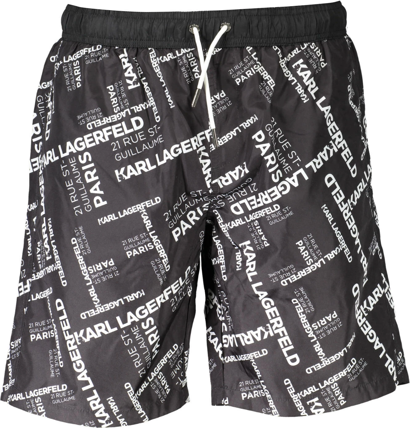 Shorce noti KARL LAGERFELD BEACHWEAR për meshkuj, të zeza