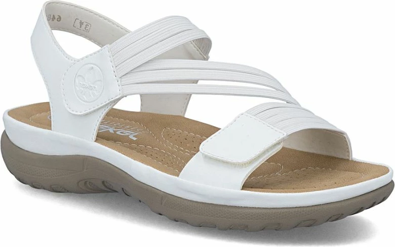 Sandale për femra Rieker 64870-81, të bardha