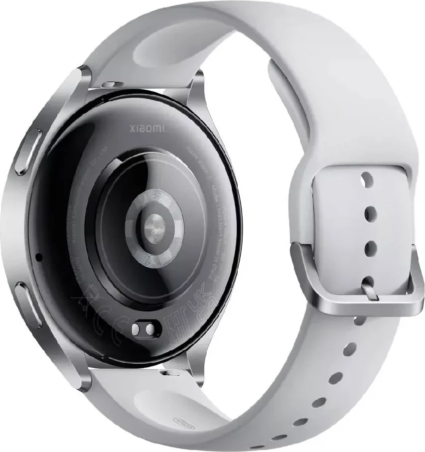 Smartwatch, Xiaomi Watch 2 1.43\" AMOLED, GPS, 5 ATM, Bluetooth 5.2, 495 mAh, kasë argjendi me rrip TPU gri 8