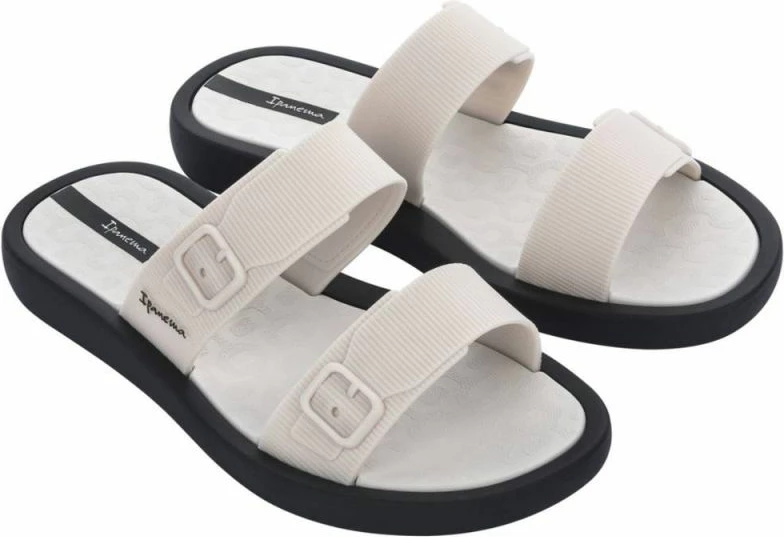 Shapka për femra Ipanema, ngjyrë krem/bezhë dhe e zezë