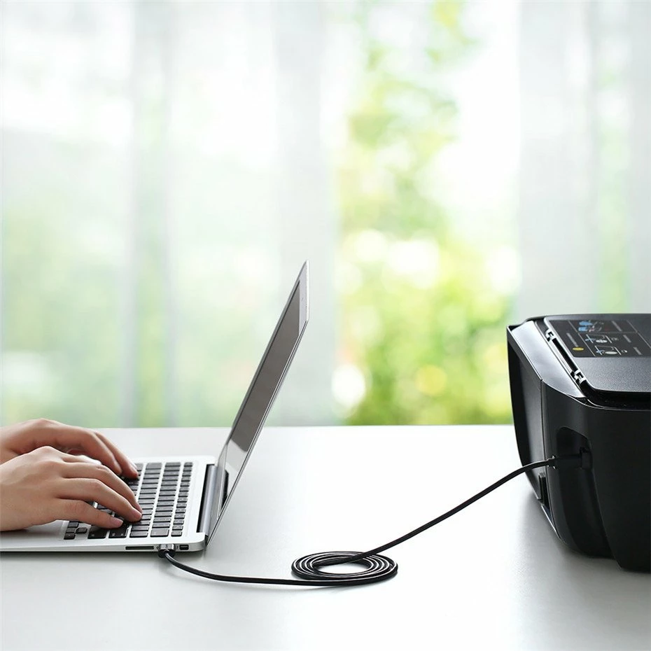 Kabllo Ugreen USB në USB-B për printer, 3m, e zezë