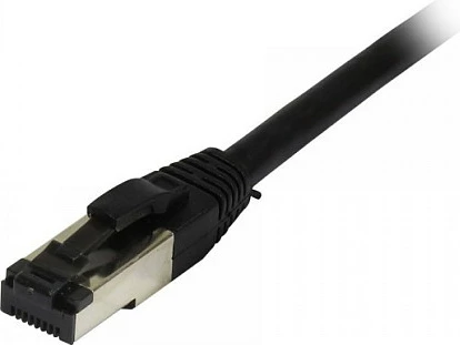 Kabllo LAN Synergy21 CAT8.1 RJ45, 1.5 m, S/FTP, 2000 MHz, e zezë
