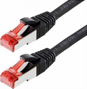 Kabllo rrjeti Helos Patchkabel Cat6 GHMT AWG 27/7, 0.25 m, e zezë