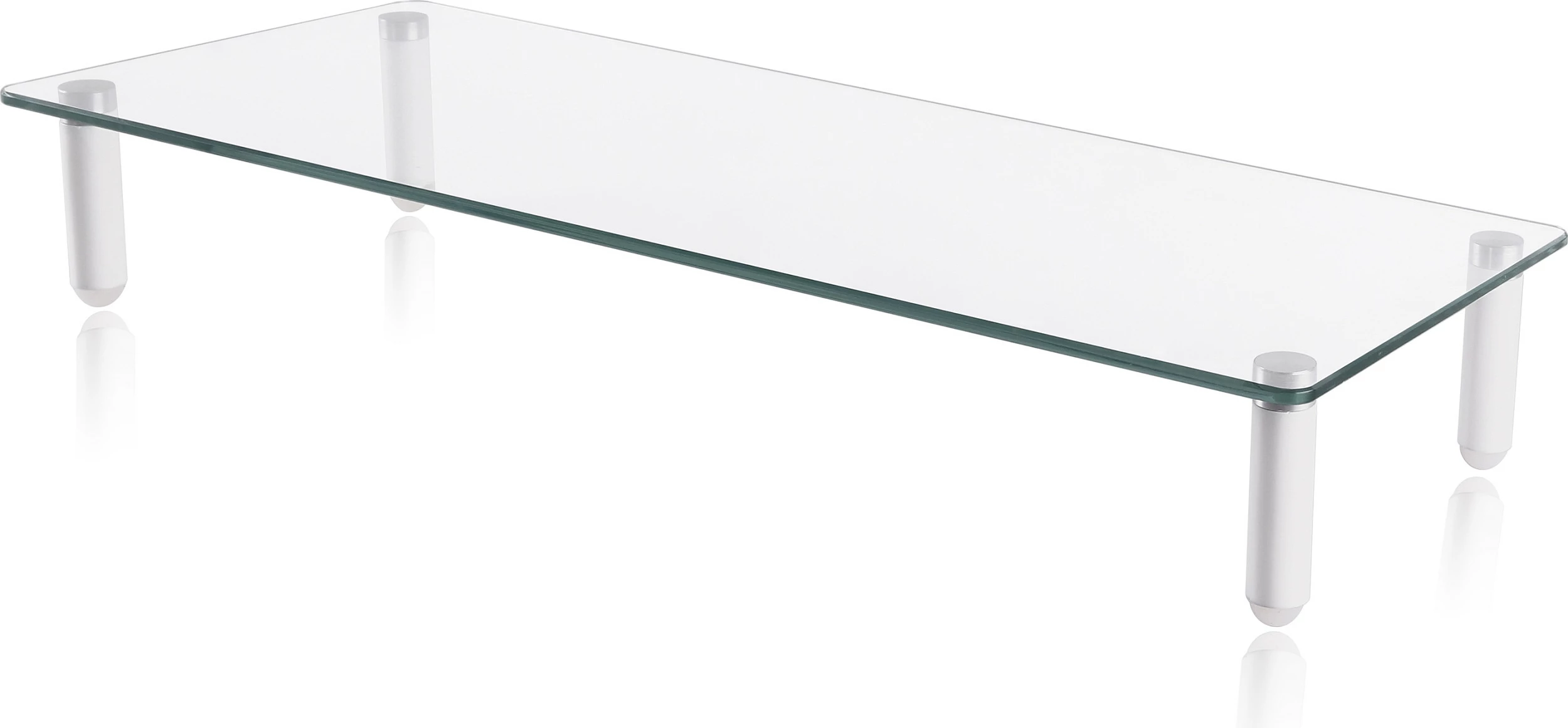 Ngritëse monitori EQUIP, xham, kapacitet 20 kg, 560x210x80 mm, transparente