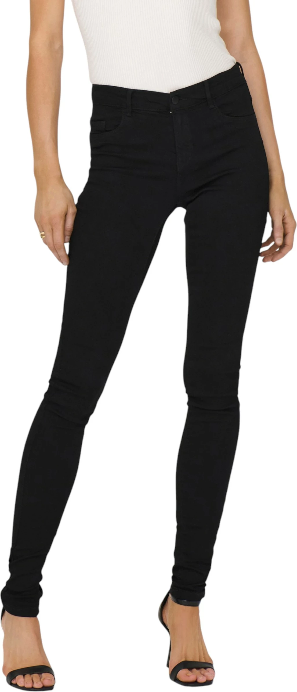 Xhinse skinny për femra Only ONLRAIN LIFE REG DNM NOOS 15129693, të zeza [Madhësia: L/30]