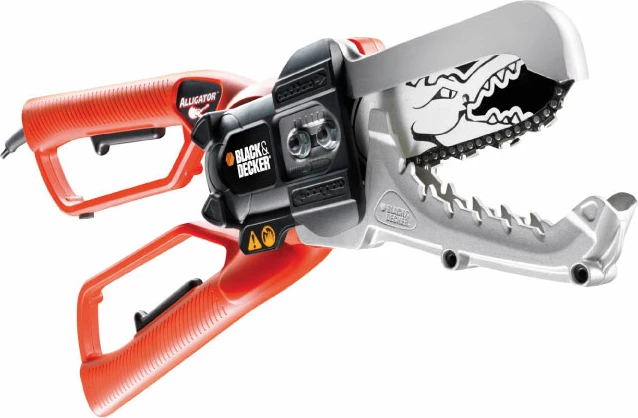 Sharrë zinxhir elektrike Black+Decker Alligator GK1000 550 W, shinë 10 cm, portokalli/gri