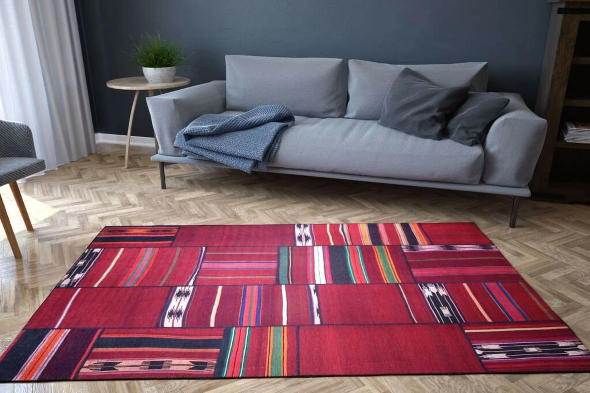 Qilim (210 x 310) Conceptum Hypnose, Jazz Chenille, i kuq AL 51