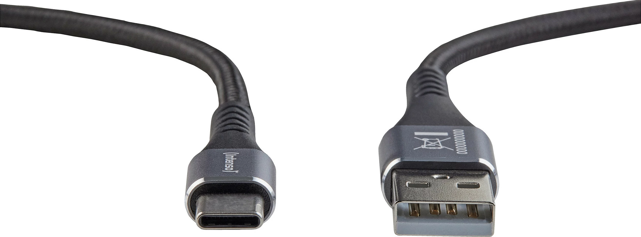Kabllo karikimi/dhënash Intenso A315C USB-A në USB-C, 1.5m, 60W QC 3.0, e zezë