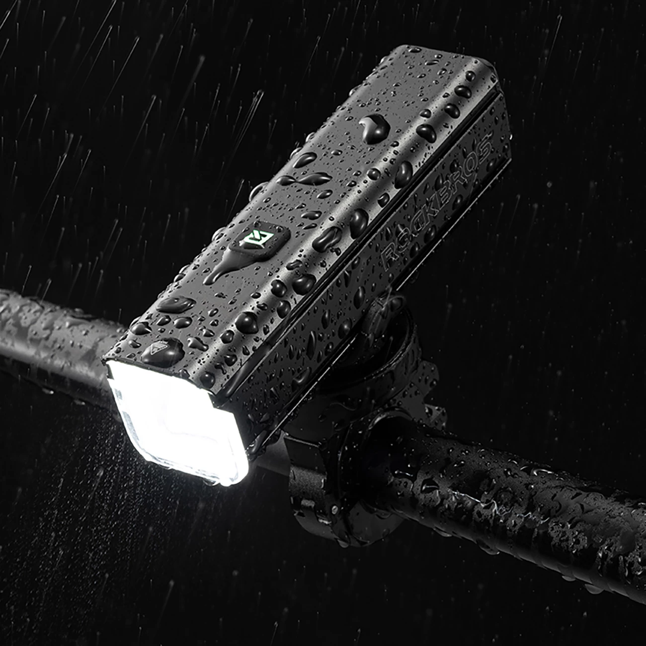 Dritë për biçikletë Rockbros 24610002001, 1000 lm, USB-C, e zezë, set me kabllo