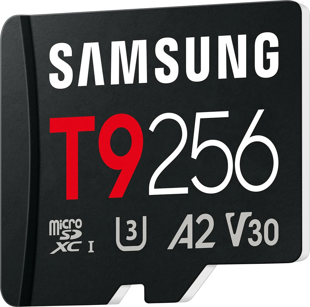 Kartelë memorie microSD Samsung T9 256GB, UHS-I U3 V30 A2, 200MB/s, e zezë