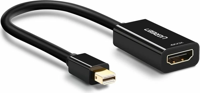 Adapter Mini DisplayPort në HDMI UGREEN 40360 4K 30Hz, i zi, me kuti