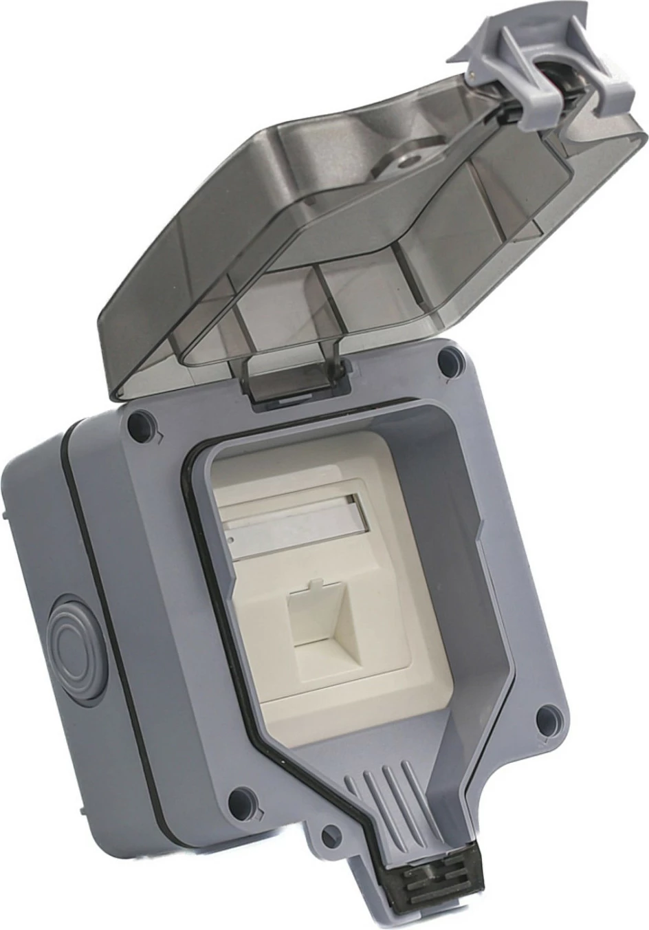 Kuti montimi EQUIP 1-Port Keystone, IP66, gri