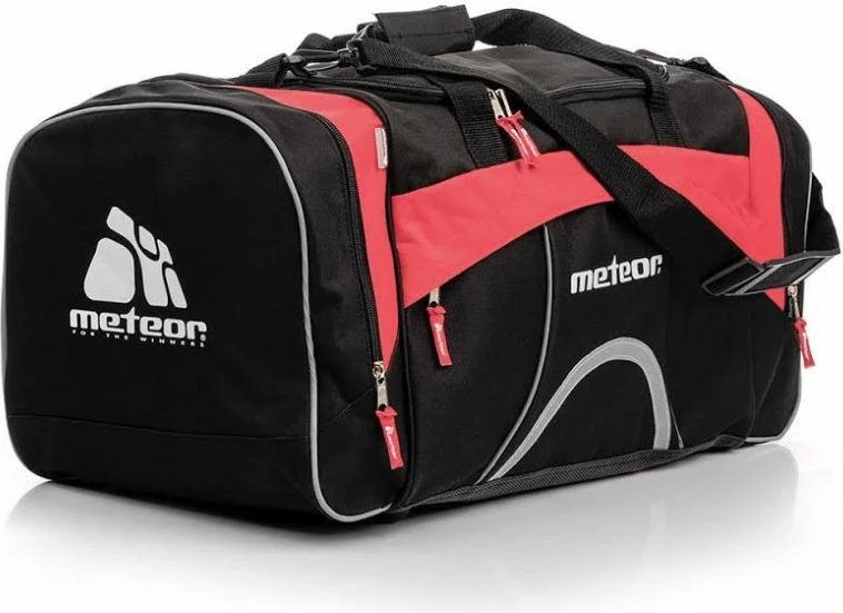 Çantë sportive Meteor për meshkuj/femra, e zezë me të kuqe