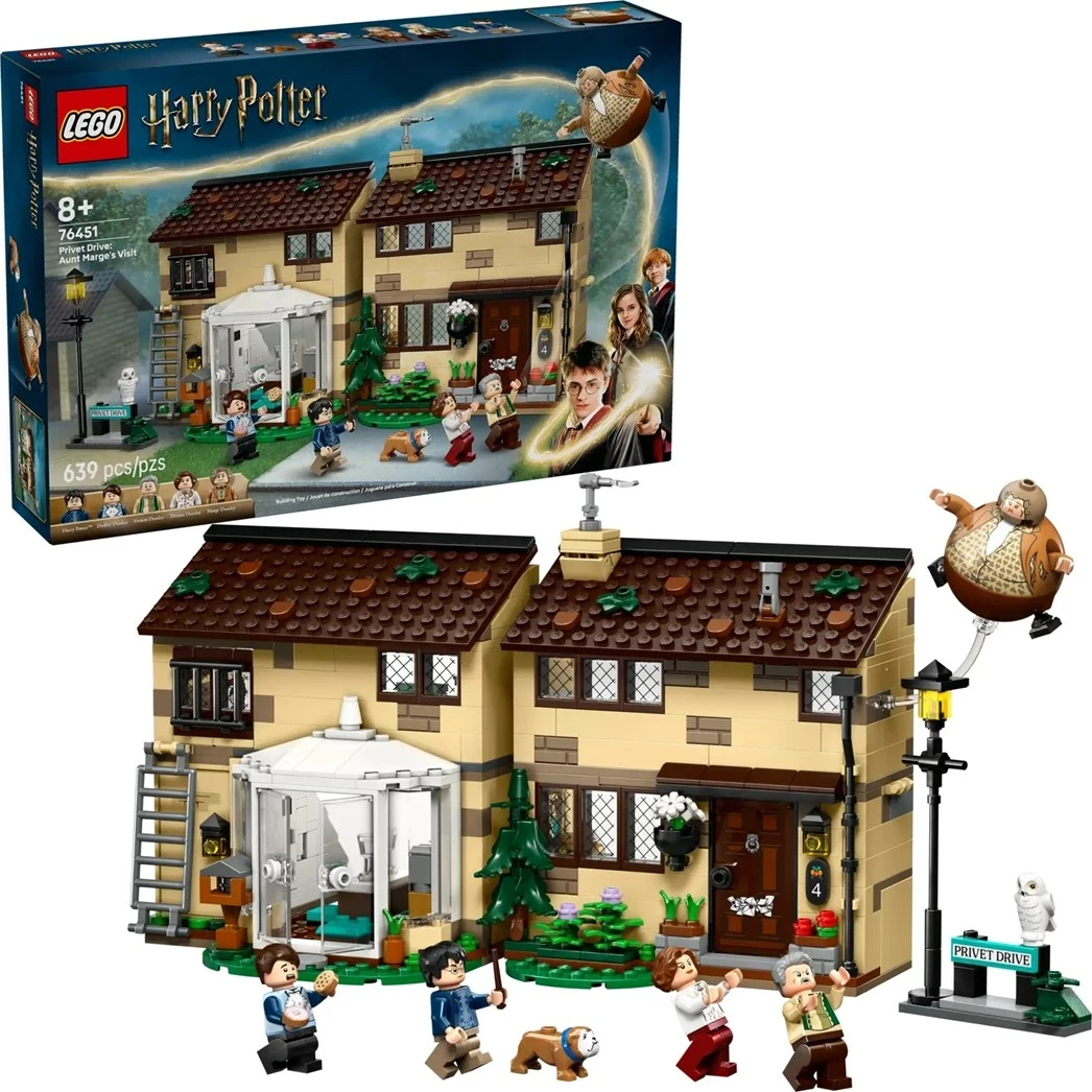 Set LEGO Harry Potter 76451 Privet Drive: Aunt Marge's Visit me 5 minifigura
